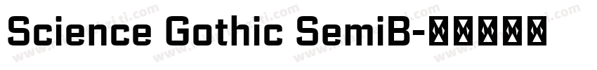 Science Gothic SemiB字体转换